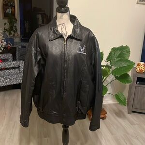 JWM U.S. Air Force High Grade Genuine Soft Touch Leather Jacket-Black